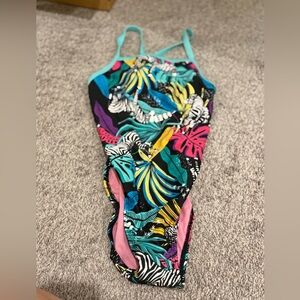NWT Speedo one piece suit size 12/38